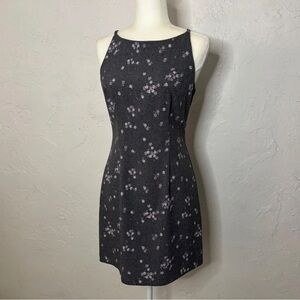 Fragile by XOXO Gray Sheath Mini Dress Sleeveless Vintage Y2K